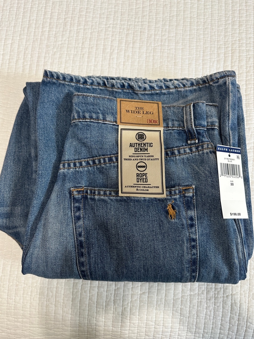 Polo by Ralph Lauren Medium Blue Wide-Leg Jeans